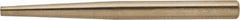 Ampco - 1/8" Nonsparking Punch - 4-3/4" OAL, Nickel Aluminum Bronze - All Tool & Supply