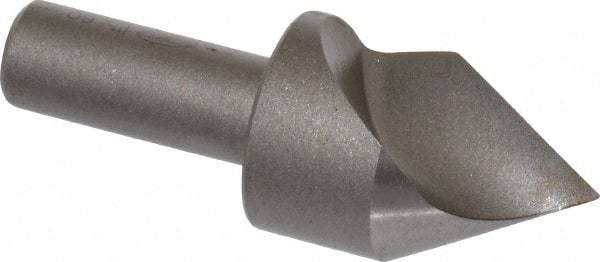 Keo - 1" Head Diam, 1/2" Shank Diam, 1 Flute 60° High Speed Steel Countersink - Bright Finish, 2-3/4" OAL, Single End, Straight Shank, Right Hand Cut - All Tool & Supply