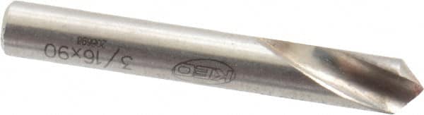 Keo - 3/16" Head Diam, 3/16" Shank Diam, 1 Flute 90° High Speed Steel Countersink - All Tool & Supply