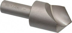 Keo - 1" Head Diam, 1/2" Shank Diam, 1 Flute 100° High Speed Steel Countersink - Bright Finish, 2-3/4" OAL, Single End, Straight Shank, Right Hand Cut - All Tool & Supply