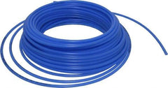 Parker - 11/64" ID x 1/4" OD, 0.04" Wall Thickness, 100' Long, Polyethylene Tube - Blue, 120 Max psi, -80 to 150°F - All Tool & Supply