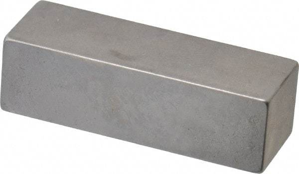 Mitutoyo - 0.4" Rectangular Steel Gage Block - Accuracy Grade 0, Includes Certificate of Inspection - All Tool & Supply