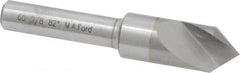 M.A. Ford - 3/8" Head Diam, 1/4" Shank Diam, 1 Flute 82° Solid Carbide Countersink - All Tool & Supply