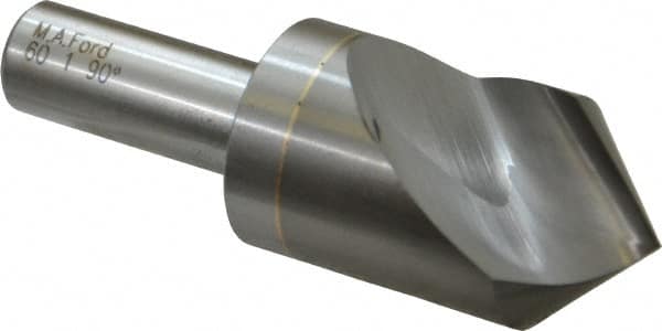 M.A. Ford - 1" Head Diam, 1/2" Shank Diam, 1 Flute 90° Solid Carbide Countersink - All Tool & Supply