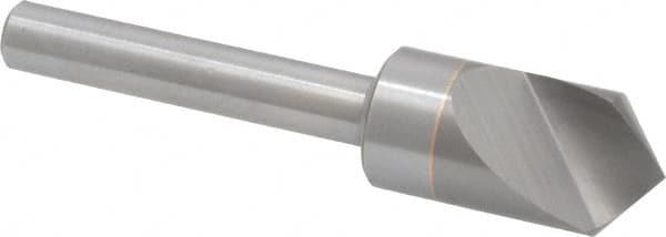 M.A. Ford - 1/2" Head Diam, 1/4" Shank Diam, 1 Flute 100° Solid Carbide Countersink - All Tool & Supply