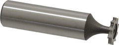 Keo - 1/2" Diam x 1/16" Face Width, High Speed Steel, 10 Teeth, Shank Connection Woodruff Keyseat Cutter - Uncoated, 2-1/16" OAL x 1/2" Shank, Straight Teeth, ANSI 204, Old Standard 1 - All Tool & Supply