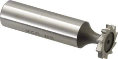 Keo - 5/8" Diam x 3/32" Face Width, High Speed Steel, 10 Teeth, Shank Connection Woodruff Keyseat Cutter - Uncoated, 2-3/32" OAL x 1/2" Shank, Straight Teeth, ANSI 305, Old Standard 3 - All Tool & Supply