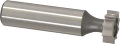 Keo - 5/8" Diam x 3/16" Face Width, High Speed Steel, 10 Teeth, Shank Connection Woodruff Keyseat Cutter - Uncoated, 2-3/16" OAL x 1/2" Shank, Straight Teeth, ANSI 605, Old Standard 61 - All Tool & Supply