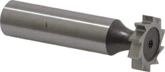 Keo - 3/4" Diam x 5/32" Face Width, High Speed Steel, 10 Teeth, Shank Connection Woodruff Keyseat Cutter - Uncoated, 2-5/32" OAL x 1/2" Shank, Straight Teeth, ANSI 506, Old Standard 8 - All Tool & Supply