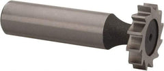 Keo - 7/8" Diam x 3/16" Face Width, High Speed Steel, 12 Teeth, Shank Connection Woodruff Keyseat Cutter - Uncoated, 2-3/16" OAL x 1/2" Shank, Straight Teeth, ANSI 607, Old Standard 11 - All Tool & Supply