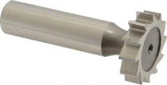 Keo - 1" Diam x 1/4" Face Width, High Speed Steel, 12 Teeth, Shank Connection Woodruff Keyseat Cutter - Uncoated, 2-1/4" OAL x 1/2" Shank, Straight Teeth, ANSI 808, Old Standard 15 - All Tool & Supply