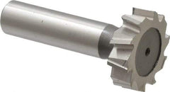 Keo - 1-1/8" Diam x 5/16" Face Width, High Speed Steel, 10 Teeth, Shank Connection Woodruff Keyseat Cutter - Uncoated, 2-5/16" OAL x 1/2" Shank, Staggered Teeth, ANSI 1009, Old Standard C - All Tool & Supply