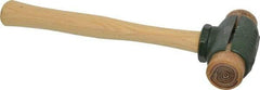 Garland - 2 Lb Head 1-1/2" Face Rawhide Split Head Hammer - 12-1/2" OAL, Wood Handle - All Tool & Supply