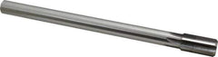 Made in USA - 3/4" Diam, 5/8" Max Diam Straight Shank, 1-3/8" Flute Length, Machine Expansion Reamer - Straight Flute, 9-1/2" OAL, Right Hand Cut, 6 Flutes, High Speed Steel, Bright Finish - All Tool & Supply