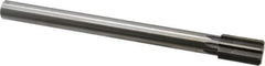 Made in USA - 15/16" Diam, 3/4" Max Diam Straight Shank, 1-1/2" Flute Length, Machine Expansion Reamer - Straight Flute, 10" OAL, Right Hand Cut, 8 Flutes, High Speed Steel, Bright Finish - All Tool & Supply