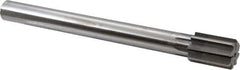 Made in USA - 1-5/16" Diam, 1" Max Diam Straight Shank, 1-7/8" Flute Length, Machine Expansion Reamer - Straight Flute, 11-1/2" OAL, Right Hand Cut, 8 Flutes, High Speed Steel, Bright Finish - All Tool & Supply