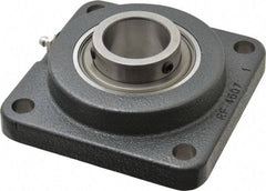 Browning - 1-1/2" ID, 5-1/8" OAL x 5-1/8" OAH 4-Bolt Flange - 4,467 Lb Static Cap, 7,340 Lb Dyn Cap, 4" Btw Mnt Hole Ctrs, Cast Iron - All Tool & Supply