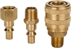 Value Collection - 3 Piece 1/4" Body 1/4 NPT 145 psi ARO Pneumatic Coupling Plug Set - All Tool & Supply