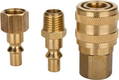 Value Collection - 3 Piece 1/4" Body 1/4 NPT 145 psi ARO Pneumatic Coupling Plug Set - All Tool & Supply