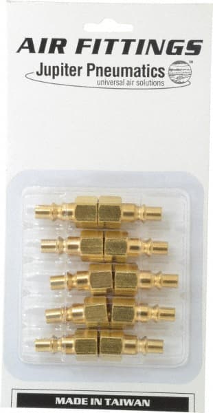 Value Collection - 10 Piece 1/4" Body 1/4 NPT 215 psi Steel ARO Pneumatic Coupling Plug Set - All Tool & Supply