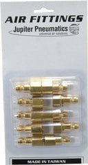 Value Collection - 10 Piece 1/4" Body 1/4 NPT 215 psi Steel Tru-Flate Automotive Pneumatic Coupling Plug Set - All Tool & Supply