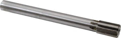 Made in USA - 1-3/16" Diam, 1" Max Diam Straight Shank, 1-3/4" Flute Length, Machine Expansion Reamer - Straight Flute, 11" OAL, Right Hand Cut, 8 Flutes, Carbide-Tipped, Bright Finish - All Tool & Supply