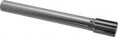 Made in USA - 1-1/2" Diam, 1-1/4" Max Diam Straight Shank, 2-1/8" Flute Length, Machine Expansion Reamer - Straight Flute, 12-1/2" OAL, Right Hand Cut, 8 Flutes, Carbide-Tipped, Bright Finish - All Tool & Supply