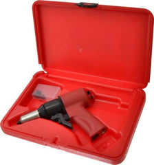 HUCK - 1/8 to 1/4" Pneumatic Rivet Tool Kit - Includes Riveter, 4 Nose Pieces - All Tool & Supply