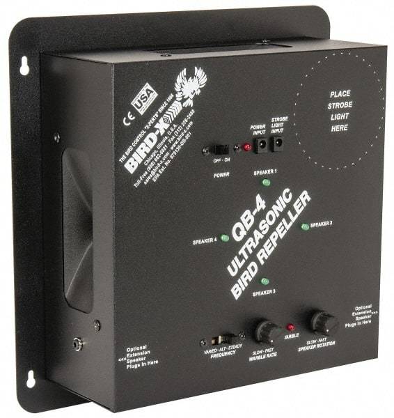 Quadblaster - 6,500 Sq Ft Coverage Electronic Animal Repellent - AC Adapter, Targets Birds - All Tool & Supply