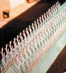 Bird-X - Plastic Bird Spikes - 4-1/2 Inch High x 2-1/4 Inch Wide x 25 Ft. Long x 0.5 Inch Thick - All Tool & Supply