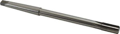 Made in USA - 7/16" Diam, 3/8" Max Diam 1MT Morse Taper Shank, 7/8" Flute Length, Machine Expansion Reamer - Straight Flute, 7" OAL, Right Hand Cut, 6 Flutes, High Speed Steel, Bright Finish - All Tool & Supply