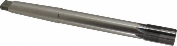 Made in USA - 1" Diam, 7/8" Max Diam 3MT Morse Taper Shank, 1-5/8" Flute Length, Machine Expansion Reamer - Straight Flute, 10-1/2" OAL, Right Hand Cut, 8 Flutes, High Speed Steel, Bright Finish - All Tool & Supply