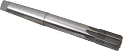 Made in USA - 1-5/16" Diam, 1" Max Diam 4MT Morse Taper Shank, 1-7/8" Flute Length, Machine Expansion Reamer - Straight Flute, 11-1/2" OAL, Right Hand Cut, 8 Flutes, High Speed Steel, Bright Finish - All Tool & Supply