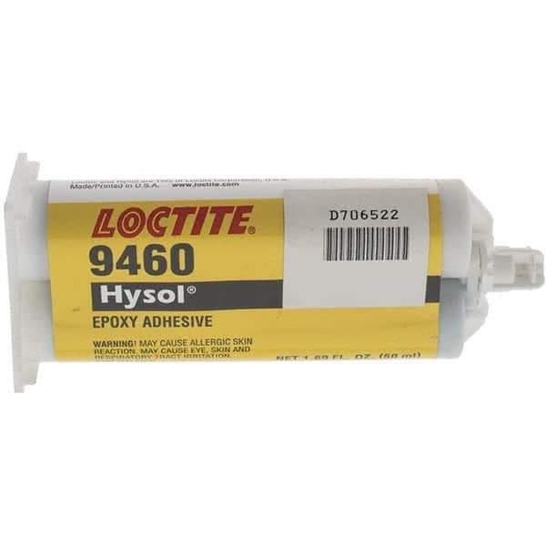 Loctite - 50 mL Dual Cartridge Structural Adhesive - 50 min Working Time, 3,500 psi Shear Strength - All Tool & Supply