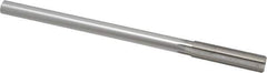 Made in USA - 1/2" Cobalt 6 Flute Chucking Reamer - Straight Flute, 0.4355" Straight Shank, 2" Flute Length, 8" OAL - All Tool & Supply