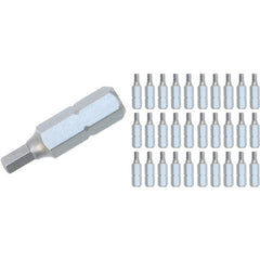 Hex Contractor Grade Insert Bit 5.0mm × 25mm (30 Piece Bulk Pack) - All Tool & Supply