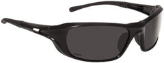 bolle SAFETY - Polarized Gray Lenses, Framed Safety Glasses - Scratch Resistant, Black Nylon Frame, Wrap Around - All Tool & Supply