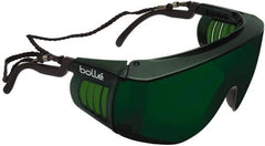 bolle SAFETY - Green Lenses, Framed Welding Glasses - Scratch Resistant, Black Nylon Frame, Over the Glasses - All Tool & Supply