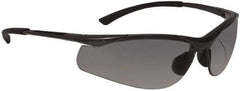 bolle SAFETY - Smoke Lenses, Framed Safety Glasses - Anti-Fog, Scratch Resistant, Gunmetal Nylon Frame, Wrap Around - All Tool & Supply