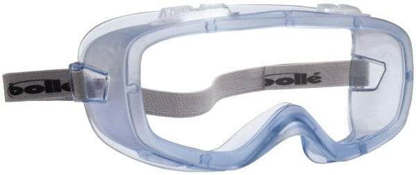 bolle SAFETY - Size Universal, Clear Anti-Fog & Scratch Resistant Lens, Safety Goggles - Indirect Vent, Blue Frame - All Tool & Supply