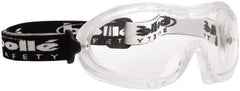 bolle SAFETY - Size Universal, Clear Anti-Fog & Scratch Resistant Lens, Safety Goggles - Indirect Vent, Clear Frame - All Tool & Supply