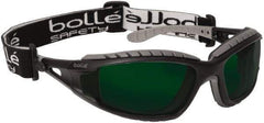 bolle SAFETY - Green Lenses, Framed Welding Glasses - Scratch Resistant, Black/Gray Polycarbonate Frame, Over the Glasses - All Tool & Supply