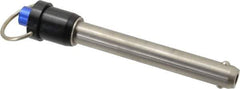 Gibraltar - 5/8" Diam, 4" Usable Length, Ring Handle, Quick Release Pin - Grade 17-4 Stainless Steel, Bright Finish - All Tool & Supply