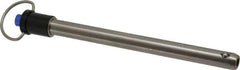 Gibraltar - 1/2" Diam, 5-1/2" Usable Length, Ring Handle, Quick Release Pin - Grade 17-4 Stainless Steel, Bright Finish - All Tool & Supply