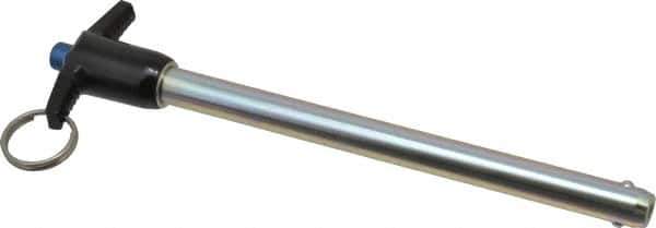 Gibraltar - 1/2" Diam, 6" Usable Length, T Handle, Quick Release Pin - Grade 4130 Steel, Zinc-Plated Finish - All Tool & Supply