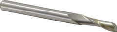 Onsrud - 1/4" Cutting Diam x 3/4" Length of Cut, 1 Flute, Upcut Spiral Router Bit - Uncoated, Right Hand Cut, High Speed Steel, 2-3/4" OAL x 1/4" Shank Diam, Single Edge, 19 to 32° Helix Angle - All Tool & Supply