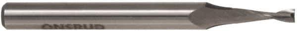 Onsrud - 3/8" Cutting Diam x 1" Length of Cut, 2 Flute, Upcut Spiral Router Bit - Uncoated, Right Hand Cut, High Speed Steel, 3-1/2" OAL x 1/2" Shank Diam, Double Edge, 19 to 32° Helix Angle - All Tool & Supply