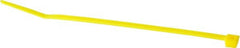 Made in USA - 4-1/8" Long Yellow Nylon Standard Cable Tie - All Tool & Supply