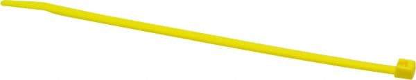 Made in USA - 5.84" Long Yellow Nylon Standard Cable Tie - 40 Lb Tensile Strength, 1.24mm Thick, 1-1/2" Max Bundle Diam - All Tool & Supply