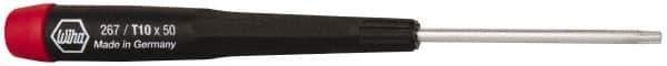 Wiha - T10 Torx Driver - 1-9/16" Blade Length, 5-3/4" OAL, Tapered Handle - All Tool & Supply